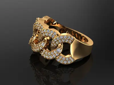 Band Ring 3D print model