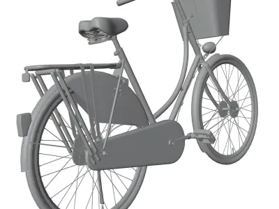 Classic bicycle 3D model
