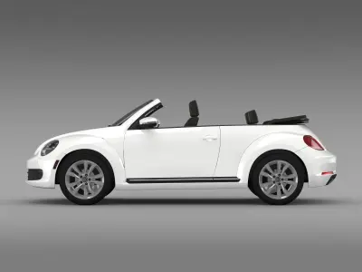 VW Beetle TDI Cabrio 2014 3D model