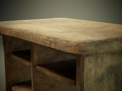 Table Low-poly 3D model shop