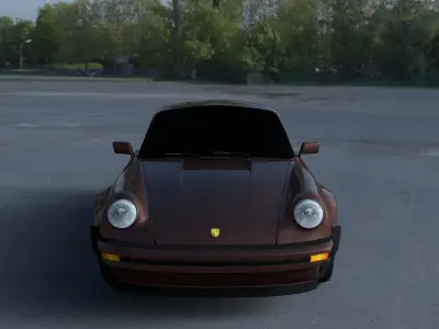 Porsche 911 930 HDRI 3D model