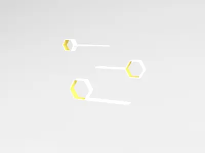 Wall Rack v1 011 Low-poly 3D model