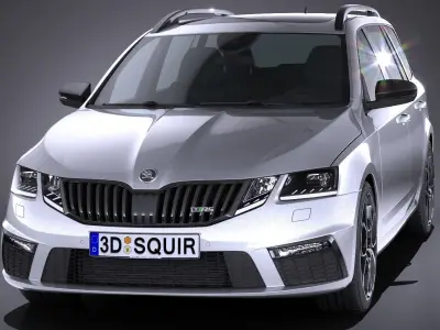 Skoda Octavia Combi RS 2017 3D model