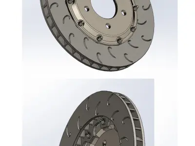 12 Models of disk brake 3D model