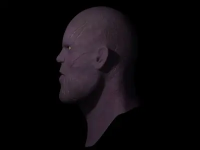 Thanos head model Free 3D model