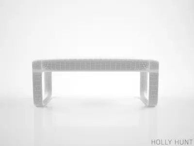 Holly Hunt Sabina bench 3D model
