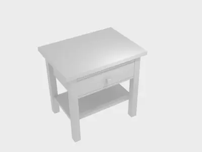  Montego End Table Low-poly 3D model