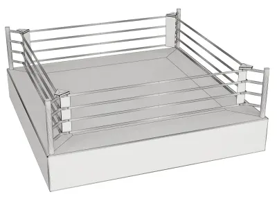 Boxing ring 3D model