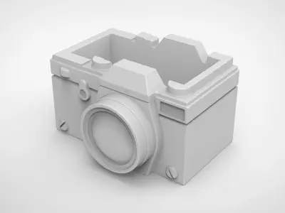 film camera pattern vase 3D print model