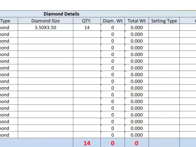  Diamond Hoops  3D print model