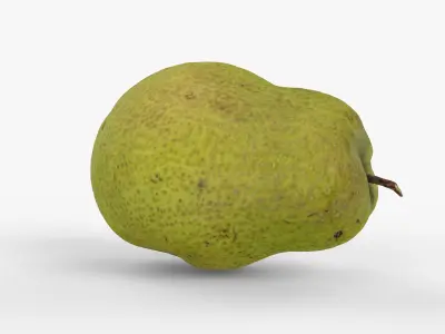 Photorealistic 3D scan of pear Low-poly 3D model
