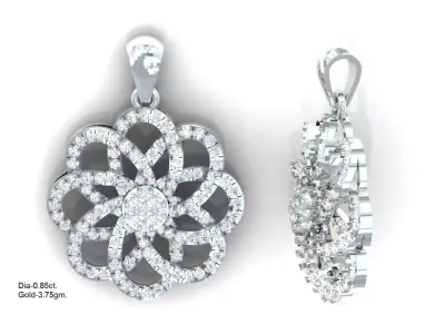 Luxury pendant for 3D printing 3D print model buy
