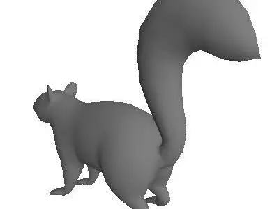Low Poly Squirrel Low-poly 3D model