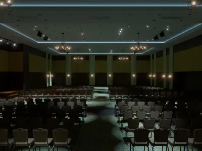 Ballroom Interior Hall 3D model