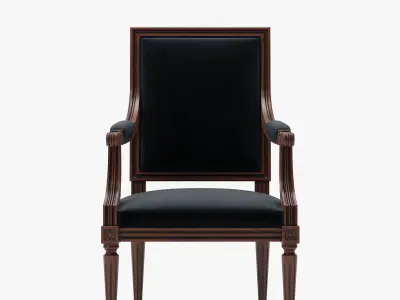 Chair Louis XVI A Low-poly 3D model