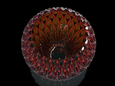 vase-d silver egg 3D print model
