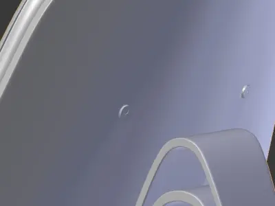 Chair with seat and back 3D model