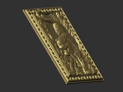 tiger on the mountain 2 3D print model