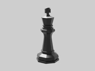 King Chess Coin 3D print model