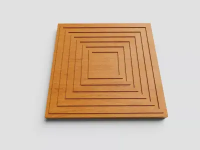 panel for CNC wood carving Free 3D model purchase