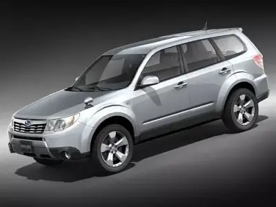 Subaru forester midpoly 3D model