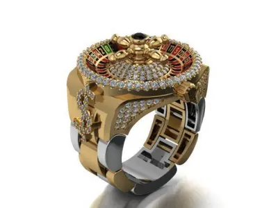 Roulette Ring 3D print model