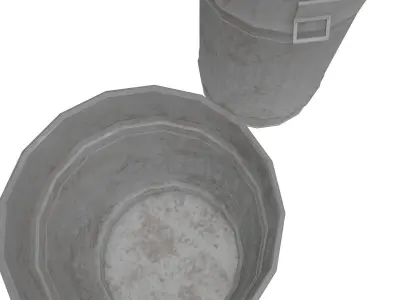  Trash Can Free low-poly 3D model