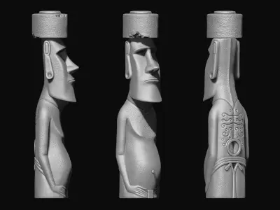 Moai Paro - Ahu Te Pito Kura 3D print model