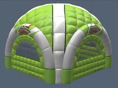 Inflatable Tent  Collection Low-poly 3D model