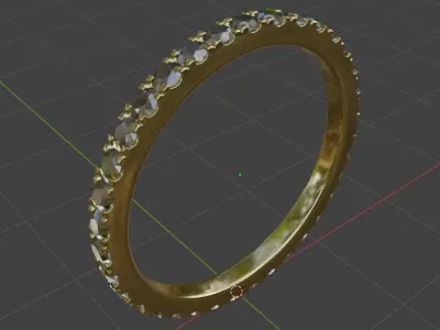 Ring 3D Model With Blender File  Free 3D model