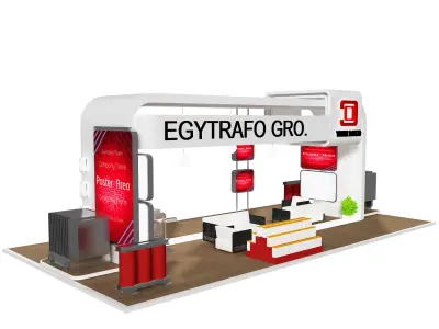  Booth Exhibition Stand a71 3D model
