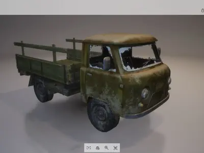 Vehicle - Truck 09 Low-poly 3D model
