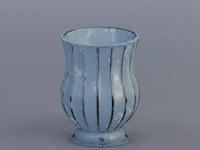 Garden urn planter55 3D model