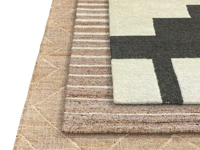 Brook rug 3D model
