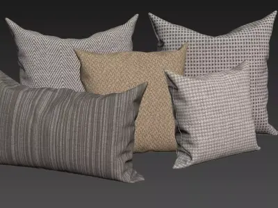 Decorative Pillows v1 3D model