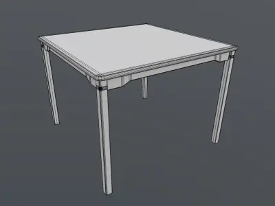 Laminate Kids Table Low-poly 3D model