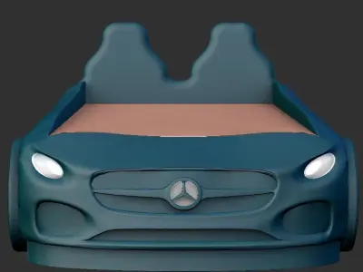 Car bed mercedes for kids 3D print model
