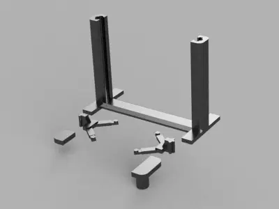 Power Lift  Car Garage Diorama 1-64 3D print model Hotwheels  3D print model