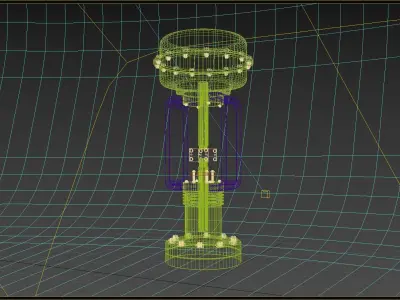 AutoValve metal valve 3D model