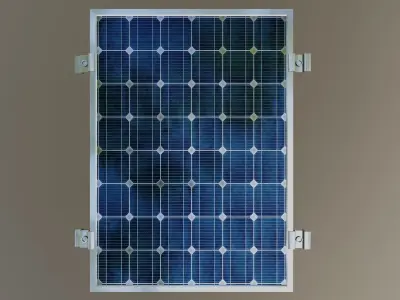 3-Solar Panel 20Wp 480x345x20mm 3D model