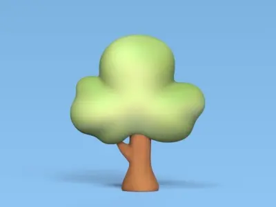 Trees animated tree 3D Model Collection