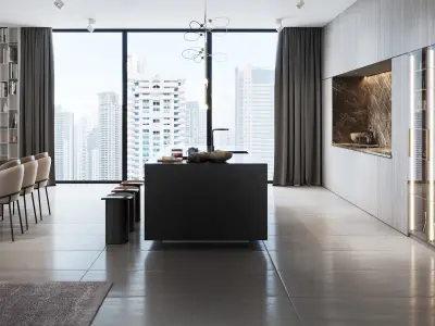 Apartment Scene for Cinema 4D and Corona Renderer 3D model