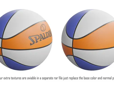 Basketball Low-poly 3D model