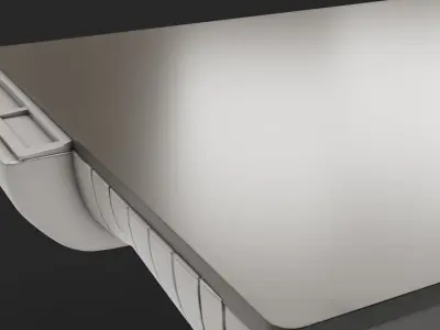 Futuristic Scifi Table Low-poly 3D model