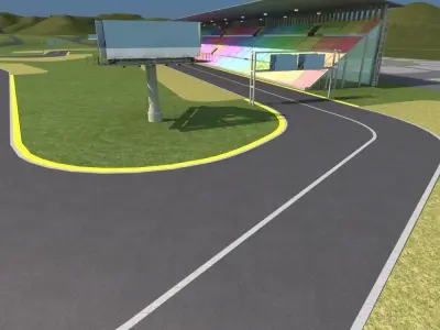 F1 Race Track 3D model