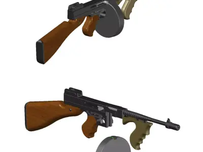 THOMPSON M1 A1 MINIATURE 3D print model