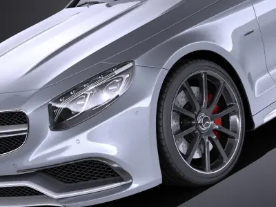 Mercedes-Benz S63 AMG Coupe 2016 VRAY 3D model