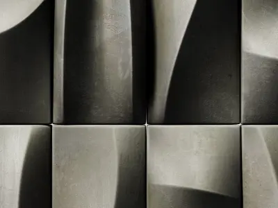 Tile line curve decor n2 3D model