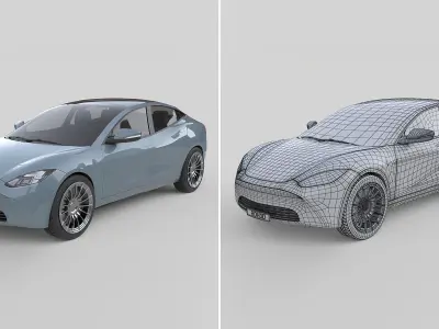 Generic Sedan EV 2020 3D model
