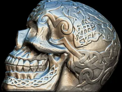 Celtic Skull 3D print model